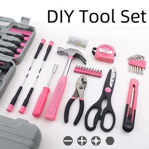 Professional DIY <b>Hand</b> <b>Tools</b> <b>Set</b> Multi-Function Carbon Steel Socket Wrench Hammer Household Measuring Tape Convenient <b>Tool</b> Box - Product Image 2