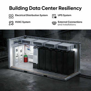 Centro de Datos Modular <span class=keywords><strong>Vertiv</strong></span> EcoStruxure con IA, Contenedor ISO, 38kW, 5 Racks, UPS en Línea, Trifásico, 400V, Infraestructura Informática Prefabricada - Product Image 1