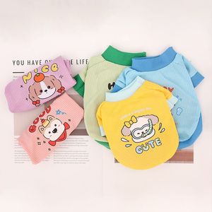 เสื้อสเวตเตอร์สำหรับสัตว์เลี้ยง ผ้าถักลายวาฟเฟิล พิมพ์ลายสุนัขน่ารัก ใส่ได้ทั้งฤดูใบไม้ผลิและฤดูใบไม้ร่วง สำหรับแมวและสุนัข สวมใส่สบาย สไตล์ลำลอง - Product Image 4