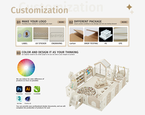 Migo gấu bán buôn có thể gập lại trẻ em trong nhà nhựa trượt đa chức năng bé Nhựa trượt và Swing Set - Product Image 6