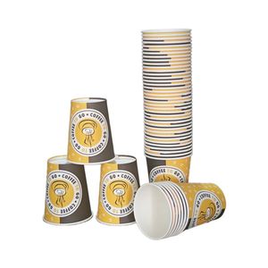 Vasos de Papel Desechables para Café con Logotipo Personalizado de Fábrica, 6/7/8/9/12/16 oz, Vasos de Papel para Llevar - Product Image 6