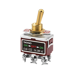 Rocker Arm Toggle Switch 1021 Copper Silver Contact Flame Retardant Shell For Electrical Equipment - Product Image 3