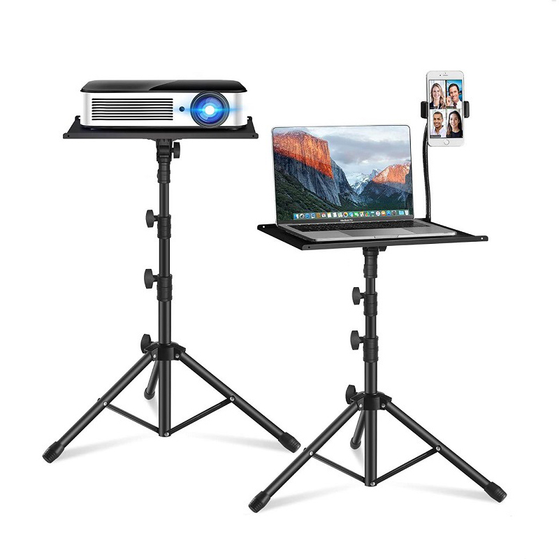 Universal Free Standing Laptop Stand Portable Projector Adjustable Light Tripod for Projector Tablet Computer