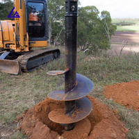 Foreuse hydraulique pour excavatrice, haute efficacité, vitesse de forage rapide, améliore le déroulement des travaux