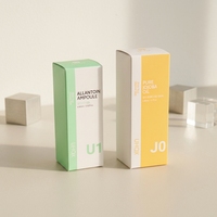 Boîte cosmétique blanche de luxe avec logo personnalisé pour sérum, parfum, soins de la peau, emballage cadeau