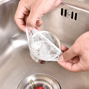 <b>Kitchen</b> Drain Filter Bags 100Pcs Plastic Sink Anti <b>Clogging</b> Water Cutting Bags For Liquid Filter - Product Image 2