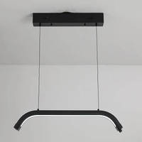 Lampe à tube demi-lune en aluminium 48W à hauteur réglable avec bouton pour ongles de salon de beauté