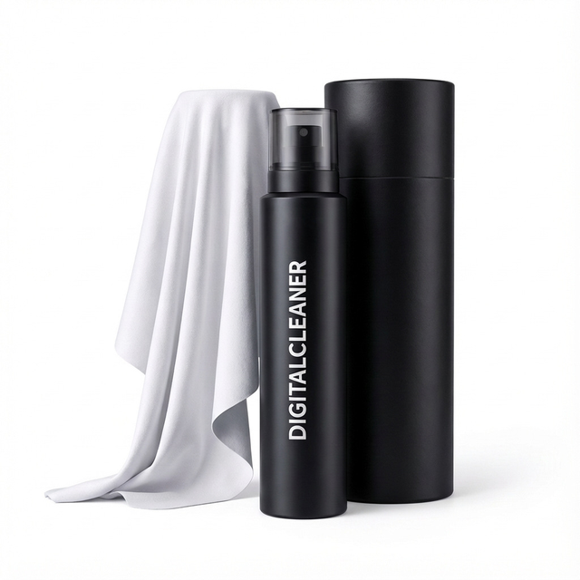High Quality Multi-Purpose Screen Cleaner Kit with Easy Clean Spray and Microfiber Cloth for Phones Computers Glasses