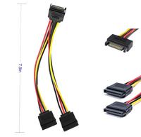Cable DE DATOS SATA y cable divisor de alimentación SATA 6,0 Gbps, cable divisor de alimentación de 15 pines