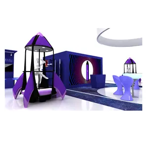 Izexpo Custom Expo Booth Show Fashion Trade Booth Luxury DJ Display Wooden Island Best Indoor Fair Event Exhibition Booth