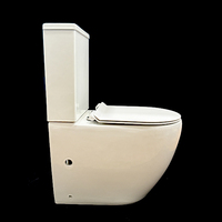 Toilettes sanitaires en céramique deux pièces de style européen moderne à double chasse pour villas modernes Produit certifié