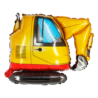 Ballons en forme de grues de chantier, de chariots élévateurs, d'excavatrices, de véhicules d'ingénierie, de camions à béton, de bus, ballons en feuille, globos
