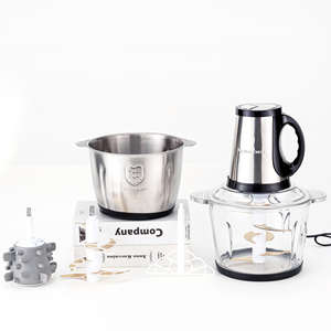 Machine à hacher la viande professionnelle multifonctionnelle pour la cuisine, hachoir, coupeur, mélangeur, mini 3,1-4L, électrique, acier inoxydable, ménage - Product Image 5