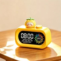 Réveil à mouvement mécanique avec design Sanrio, rétroéclairage, fonction snooze silencieuse, verre trempé, outil d'autodiscipline pour