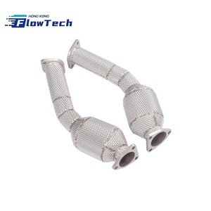 ท่อดาวน์ไปป์สแตนเลส T304 แบบไหลสูงสำหรับนิสสัน 350Z 3.5L พร้อมแผ่นกันความร้อนสำหรับท่อไอเสียแบบเพิ่มประสิทธิภาพ - Product Image 3