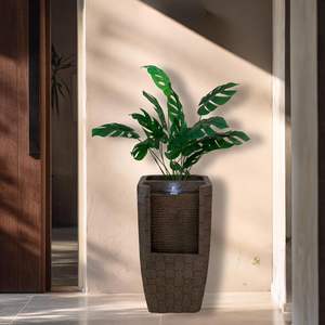 Nieuwe stijl elektrische draagbare rechthoekige vezelhars weerbestendige watervalfontein binnenwaterpartij - Product Image 3