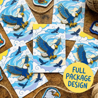 Épingles d'aigle chauve en émail souple 3D personnalisées avec logo, fabriquées en usine, pour événements promotionnels, sans quantité minimale de commande