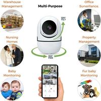 Cámara de Seguridad Inteligente SIXWGH PTZ para Interiores, 2MP CMOS PTZ IP65, Audio Bidireccional, Visión Nocturna, Detección de Movimiento por IA, para la Seguridad del Hogar