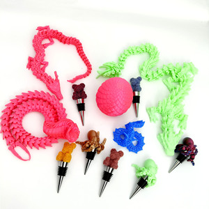 3D Dragon Egg Animal Octopus Bottle Stopper Multi Color Reusable Wine Stoppers Gift For Couples Teachers - Product Image 1