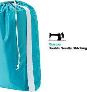 Sac à linge extra large, robuste, réutilisable, écologique, pliable, imperméable, lavable, grande capacité, logo personnalisé, pour lave-linge et sèche-linge - Product Image 4