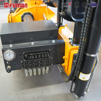 Grue hydraulique compacte Fuman 4 tonnes à télécommande, bras articulé, longue durée de vie, vente chaude