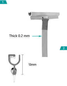 Accessoires pour portes et fenêtres à <span class=keywords><strong>volets</strong></span> roulants en aluminium, crochets à ressort pour <span class=keywords><strong>volets</strong></span> roulants <span class=keywords><strong>de</strong></span> sécurité <span class=keywords><strong>de</strong></span> 100mm x 150mm, connecteurs pour tiges <span class=keywords><strong>de</strong></span> suspension. - Product Image 3