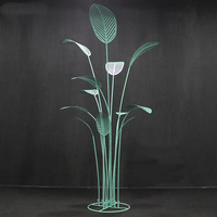 Plante Artificielle en Fer Forgé Feuille de Bananier – Accessoires de Mariage, Marqueurs d'Allée, Décorations de Mariage, Vitrines de Magasin, Ornements