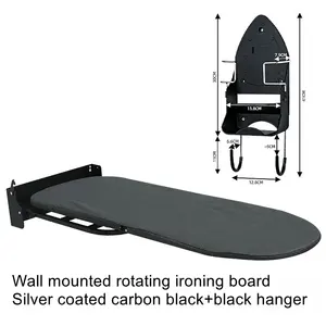 Planche à <span class=keywords><strong>repasser</strong></span> murale pliable rétractable de qualité hôtelière avec presse à vapeur 3-5 étoiles pour vêtements pour la salle de bain à domicile - Product Image 6