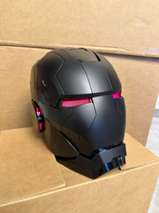 Masque <span class=keywords><strong>Iron</strong></span> <span class=keywords><strong>Man</strong></span> MK5 tout noir populaire, <span class=keywords><strong>casque</strong></span> automatique portable Jarvis pour cosplay et Halloween - Product Image 3