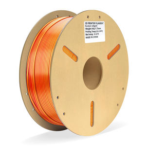 Filamento PLA Silk LONQI de 1.75mm y 1kg, Color Dorado+Rojo, Alto Brillo, Alta Velocidad, para Impresora 3D - Product Image 1
