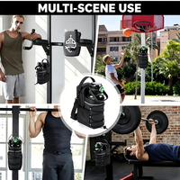 Sac à bandoulière magnétique en polyester robuste et durable de grande capacité pour la gym et les sports de plein air avec porte-gobelet