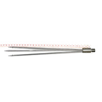 Paralyseur à tête de barbe à 3 branches 12 "Treble Prong Tip Spearfishing Omer Carbon Fiber Pole Hand Spear Fishing Hawaiian Sling Polespear
