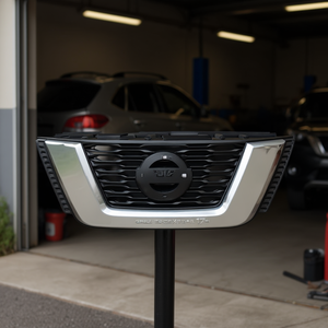 Grille avant de remplacement Rogue X-Trail 17+ en plastique noir, nouvelle pièce OEM compatible avec les modèles Dfac P0839 - Product Image 2