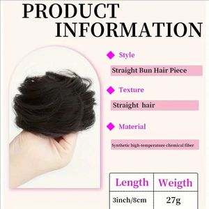 Otras Extensiones de Cabello para Moños, de Fibra Resistente al Calor, Aspecto Natural, Herramienta para Moños Rápidos para Mujer - Product Image 4