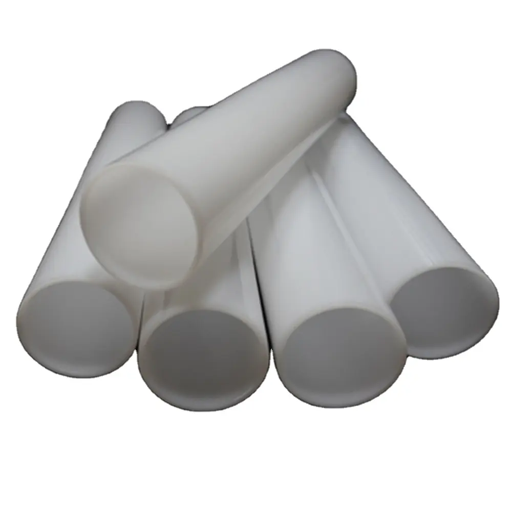 White POM tube custom glossy or matte finish hard pipe
