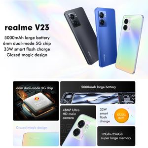 Superventas <span class=keywords><strong>Realme</strong></span> V23 5G Smartphone 48MP Cámara 8GB + 256GB Soporte Google Play <span class=keywords><strong>Realme</strong></span> Android 12 Teléfono móvil - Product Image 4