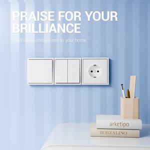 Einbau-Wand montage 1 Gang 1 2-Wege-Lichtschalter Feuerfestes PC-Panel Big Rocker Button Switch Schwarz Weiß Gold Grau - Product Image 5