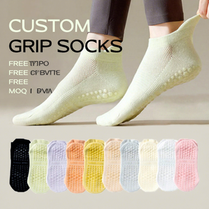 جوارب بيلاتيس ممتازة مانعة للانزلاق مع وظيفة مضادة للانزلاق وشعار مخصص ، ومناسبة لجميع السيناريوهات - Product Image 1