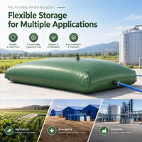 Réservoir d'eau gonflable pliable Litong pour l'irrigation agricole, 15000L, en PVC