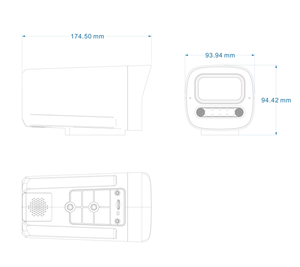 N817-UDL 8MP 全彩 PoE 摄像机双光 AI 人车检测夜视 NVR 兼容 IP67 监控摄像头 - Product Image 2