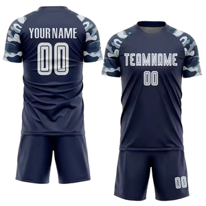 2025, los más vendidos, Unisex, camiseta de fútbol de Color degradado personalizada, conjuntos cortos, uniformes de Club, ropa de fútbol de bajo precio, tamaño personalizado - Product Image 1