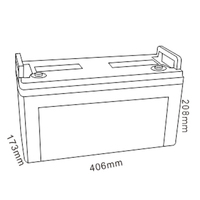Batterie au plomb-acide gel VRLA solaire 12V 80Ah 20h MHB MMG80-12, prix pour système d'alimentation de secours domestique