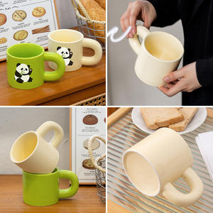 Mug à café en céramique personnalisé avec impression sérigraphique motif panda, cadeau pour la maison, qualité supérieure - Product Image 2