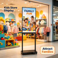 Écran publicitaire LCD vertical double face de taille 49 pouces, écran commercial haute définition, adapté à diverses occasions