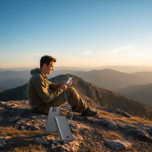 <b>Power</b> <b>Station</b> 12000mAh USB C Fast Charging External Battery Pack Portable Charger With LED Display For Phone Travel Use - Product Image 2