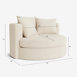 Divano Personalizzabile per <span class=keywords><strong>Casa</strong></span> <span class=keywords><strong>e</strong></span> Hotel, Rivestimento Morbido in Tessuto, Arredamento Moderno per Soggiorno - Product Image 5