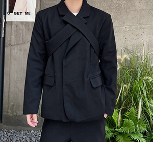 <span class=keywords><strong>Traje</strong></span> Casual de Primavera de Alta Gama para Mujer, Estilo <span class=keywords><strong>Novio</strong></span>, Diseño de Cuello Cruzado, <span class=keywords><strong>Traje</strong></span> para Mujer Minoritaria, Superventas - Product Image 3