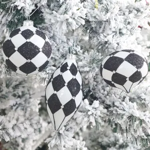 Conjunto de bolas de vidro para árvore de natal, decoração de bolas de vidro suspensas de 8cm, novidade em decoração de árvore de natal, novidade de 2024