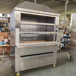 Barbecue à charbon sur chariot avec rôtissoire pour porc, poisson et crevettes, populaire et très vendu, en promotion - Product Image 2