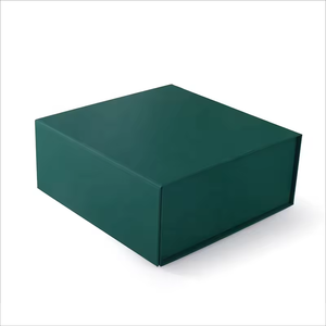 Dark Green Kraft Paper Folding Gift <b>Box</b> Custom Design for <b>Dresses</b> & Perfume Display Factory-Made for Gifting Packaging - Product Image 5